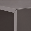 EKET Cabinet with 4 compartments, dark grey, 70x35x70 cm