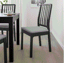 EKEDALEN Chair, black/Orrsta light grey