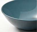 FÄRGKLAR Bowl, glossy dark turquoise, 16 cm