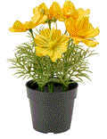 FEJKA Artificial potted plant yellow, in/outdoor 9 cm