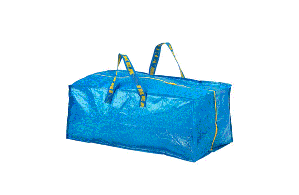 FRAKTA Trunk for trolley, blue, 73x35x30 cm 76 l