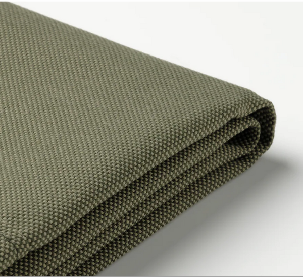 FRÖSÖN Cover for chair cushion, outdoor/dark beige-green, 44x44 cm