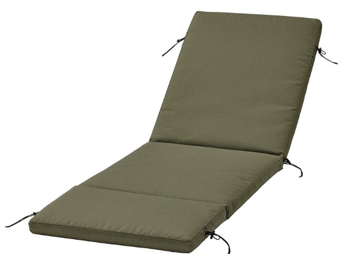 FRÖSÖN Sun lounger cushion Cover, outdoor green, 190x60 cm
