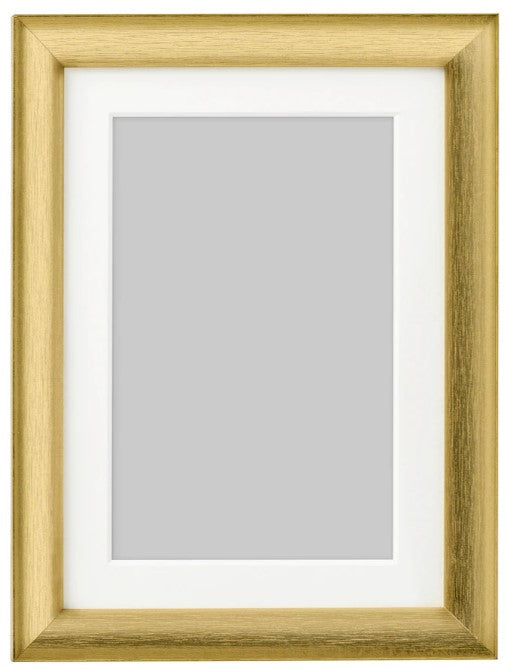 SILVERHÖJDEN Frame, gold-colour, 13x18 cm