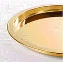 GLATTIS Tray, brass-colour, 38 cm