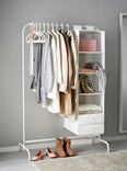 RIGGA Clothes rack, white