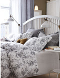 ALVINE KVIST duvet cover and 2 pillowcases, 200x200/50x60 cm, white/grey