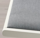 TERJE Folding chair, white/Knisa light grey