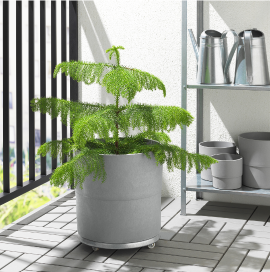 NYPON Plant pot 32 cm in/outdoor grey