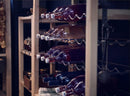 IVAR Bottle rack, grey, 83x30 cm/OBSERVATÖR Cross-brace,100 cm/ IVAR Side unit, 30x124 cm