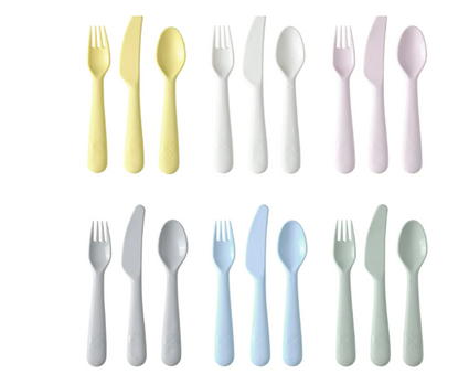 KALAS 18-piece cutlery set, mixed colours