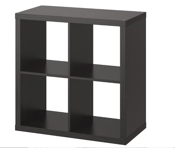 KALLAX IKEA shelf unit black-brown 77x77cm