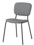 KARLJAN Chair, dark grey/Kabusa dark grey