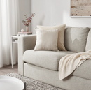 KARLEKSGRAS Cushion, light beige, 40x40 cm