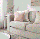 KÄRLEKSGRÄS Cushion, light pink, 40x40 cm