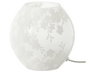 KNUBBIG Table lamp, cherry-blossoms white, 18 cm