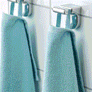 KORNAN Towel, set of 2 light blue, 30x50 cm