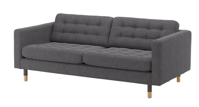 Landskrona 3 Seat Sofa Grey