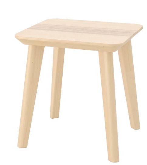 LISABO IKEA side table ash veneer 45x45 cm