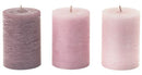 LUGGA scented block candle, pink
