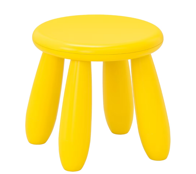 MAMMUT children's yellow stool in/outdoor