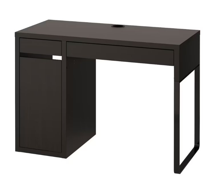 MICKE IKEA office desk, black-brown 105x50cm