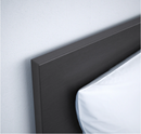 MALM Bed frame, high, black-brown, 90x200 cm