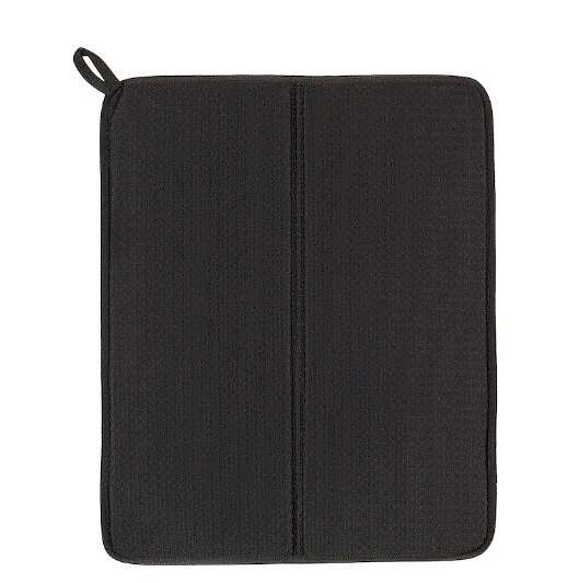 NYSKOLJD Dish drying mat, dark grey, 44x36 cm