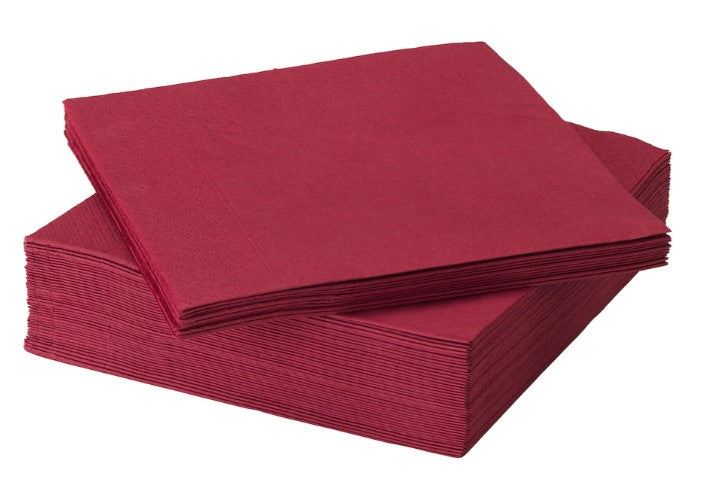 FANTASTISK Paper napkin, dark red, 40x40 cm