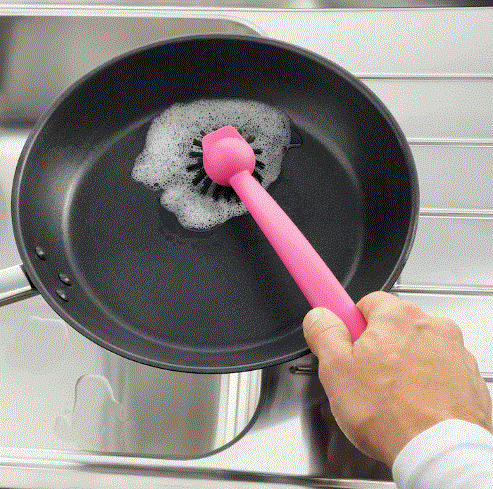 RINNIG Dish-washing brush, pink