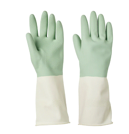 RINNIG Cleaning gloves, green set of 2, S
