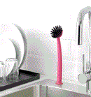 RINNIG Dish-washing brush, pink