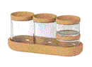 SAXBORDA jar with lid and tray