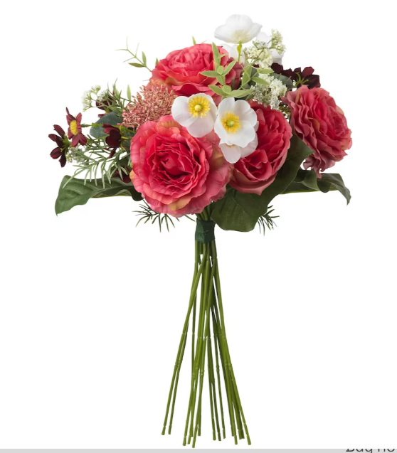 SMYCKA artificial bouquet dark pink, 50cm