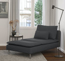 SÖDERHAMN Cover for chaise longue, Fridtuna dark grey