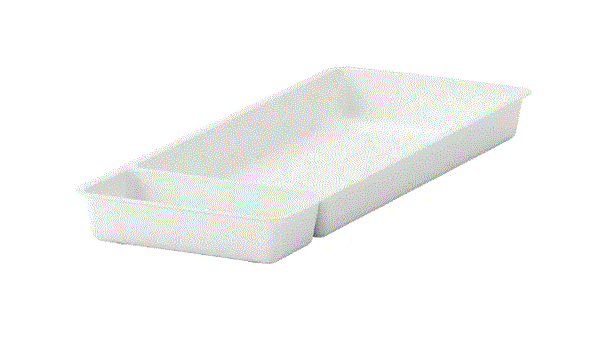STODJA Utensil tray white, 20x50 cm