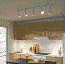 STRATOSFAR Ceiling spotlight with 5 spots, white/chrome-plated