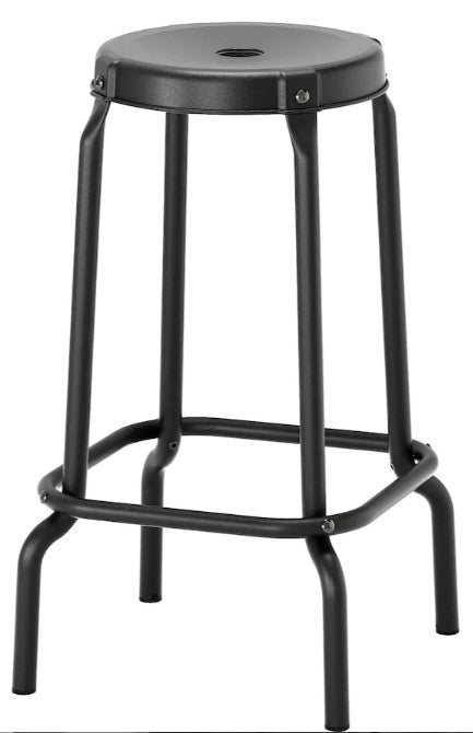 RASKOG Bar stool, black, 63 cm