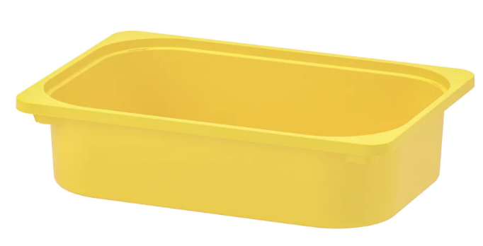 TROFAST Storage box, yellow, 42x30x10 cm