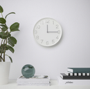TROMMA Wall clock, white, 25 cm