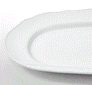 UPPLAGA serving plate white 44X30 cm