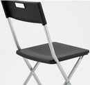 GUNDE Folding chair, black