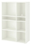 VIHALS Shelving unit with 6 shelves, white, 95x37x140 cm