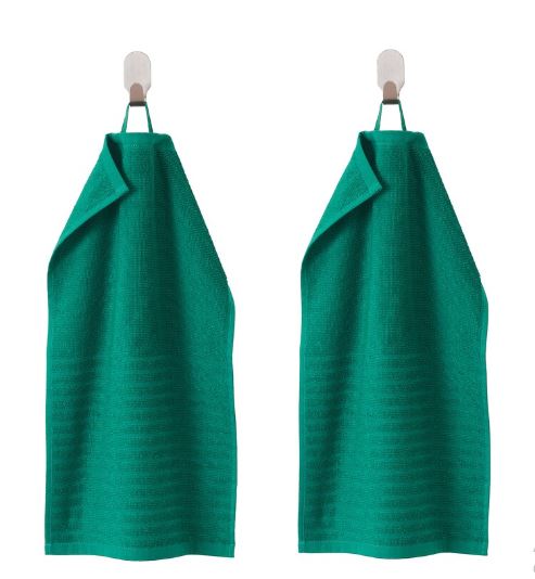 VAGSJON IKEA towel green,30x50