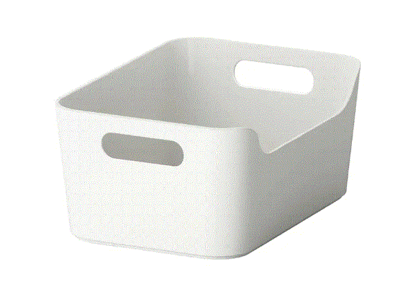 VARIERA Box, grey, 24x17 cm