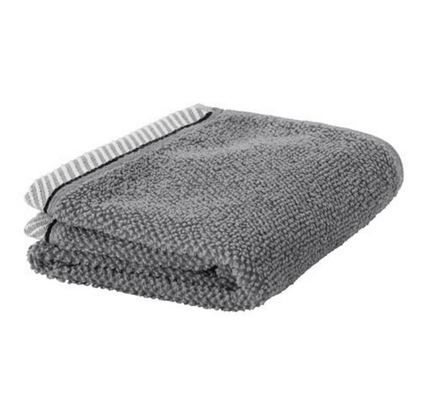 VIKFJÄRD towel,  grey 30x50 cm